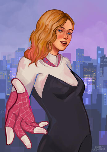 Spider-Gwen, Amberclopedia, Digital, 2023